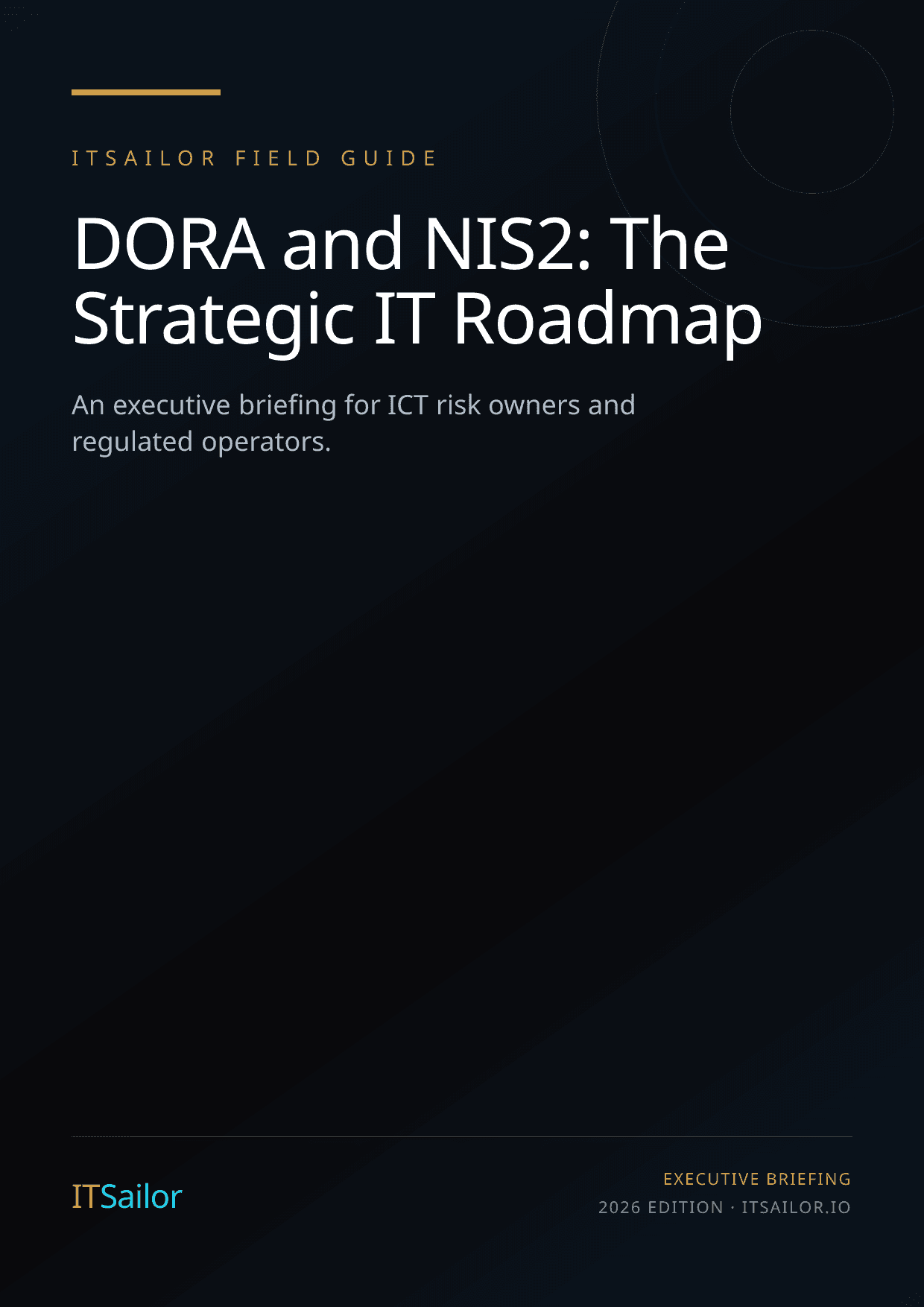 DORA & NIS2: The Strategic IT Roadmap cover